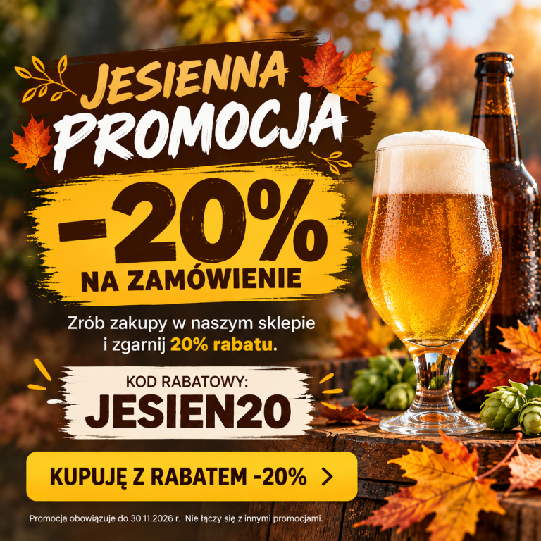 Jesienna promocja: -20% na zamówienie z kodem rabatowym JESIEN20