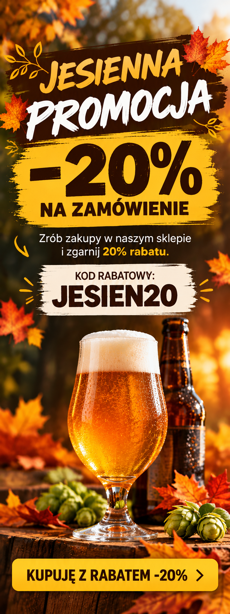 Jesienna promocja: -20% na zamówienie z kodem rabatowym JESIEN20